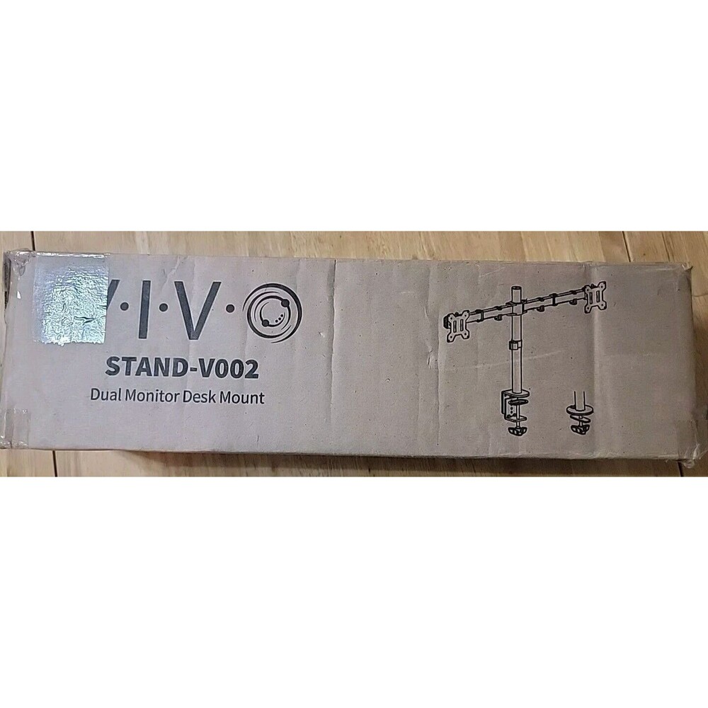 VIVO V002 Dual 13” to 30” Monitor Desk Mount Black